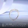 [Takeda Jewelry] Elegant Half Eternity Ring with Seven 0.56ct Moissanite Stones, 2.5mm Wide, Crafted from 925 Sterling Silver, Perfect for Gifts and A