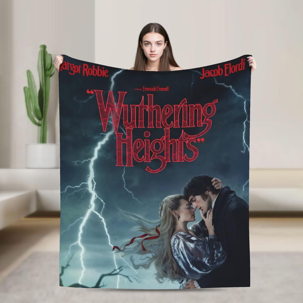Wuthering Heights 2026 Movie Blanket Multiple Sizes Soft Fuzzy Plush  Throw Blankets for Sofa Couch and Bed