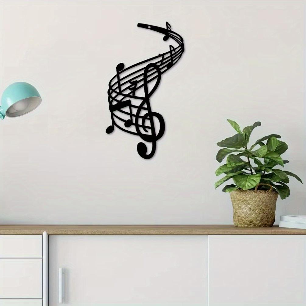 Sleek Black Metal Wall Art Modern Home Decor Gift for Bedroom Garden Housewarming