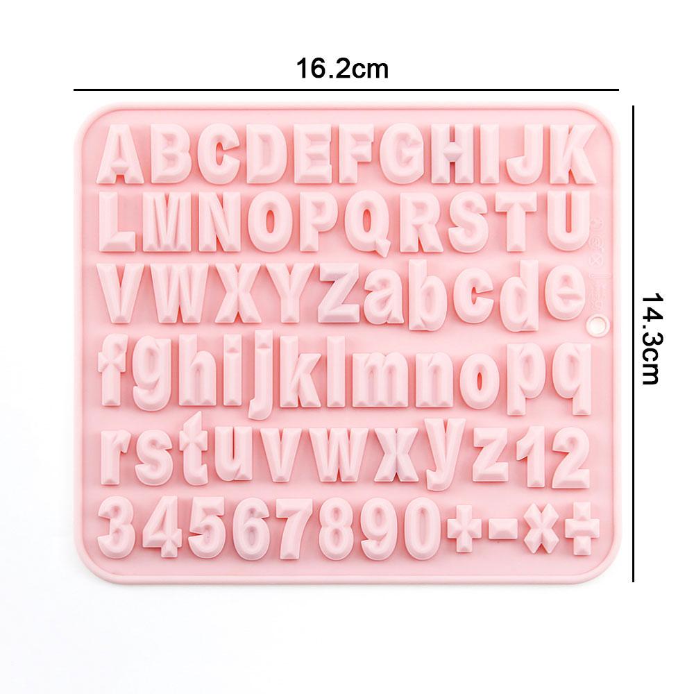 Silicone world DIY Silicone Chocolate Mold 26 Letter Number Chocolate Baking Tools Silicone Cake Mold Jelly Candy Mold 3D Mold