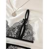 Women Sexy Lingerie Bra Thongs Sets Ultrathin Lace Lingerie Set Temptation Erotic Open Bra Crotchless Outfits For Pretty Girls