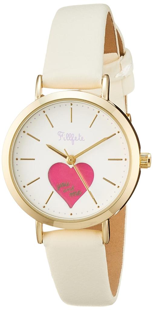 Watch Analog Shake Gold Leather Strap [Fieldwork] KDS012-1 Women's Off-White