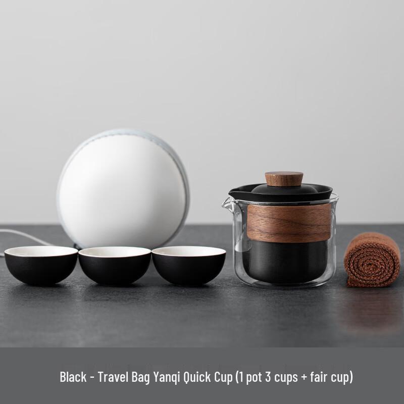 Portable Ceramic Kung Fu Travel Tea Set
