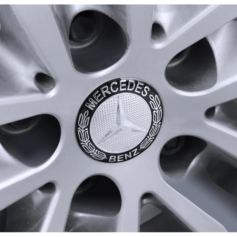 GLC GLB 4ks 56mm Samolepka emblému středového krytu kola auta Pro Mercedes Benz AMG GLE GLS CLS GLC CLA GLA GLK ML C197 R231 W167 W247