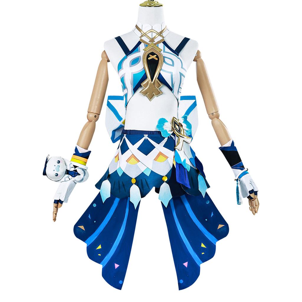 Adorable Marani Cosplay Costume For Genshin Impact Featuring Cute Fresh Style And Accessory Set