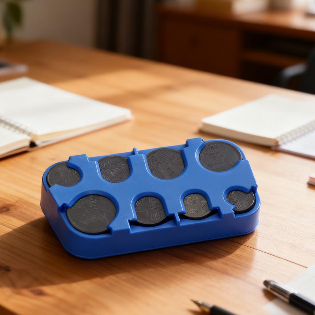 Universeller Münzhalter für Auto, Münzorganizer, Tragbare Münzaufbewahrung, Münzsortierer Tragbarer Auto-Kleingeldbetrachter Münzbox