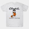 Men Black Print T-shirt Glendale Speed Center No-Cut Transfer Paper Print Cotton Tshirt