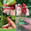 4pcs Ergonomic Thumb and Finger Gardening Scissors - Green Plant Trimming Tool with Sharp Blades for Precise Pruning