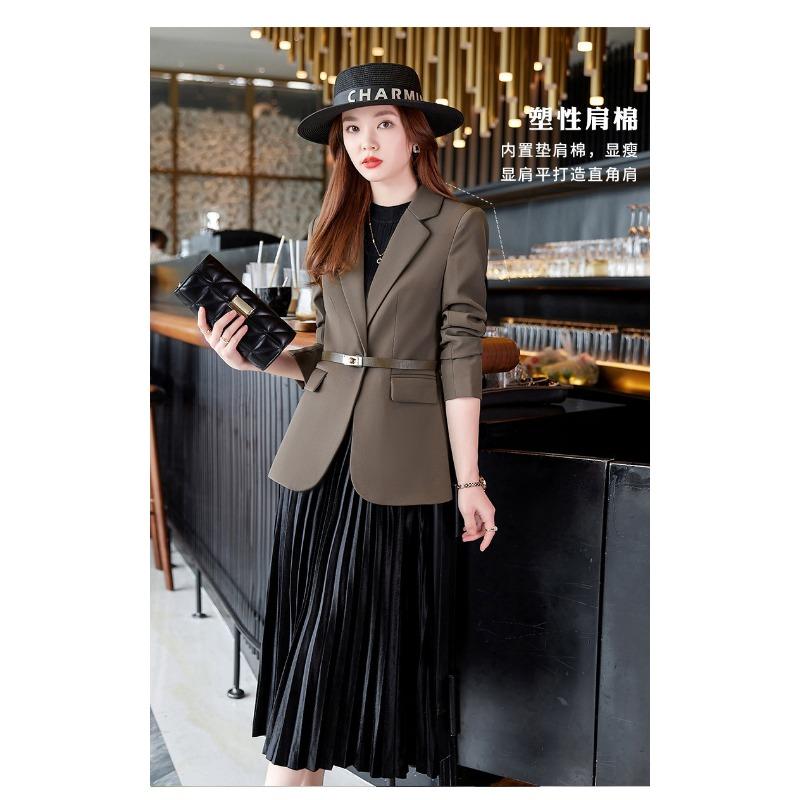 Women's Autumn and Winter Style Blazers, High-end Formal Wear Temperament, High-end Blazers Have Texture