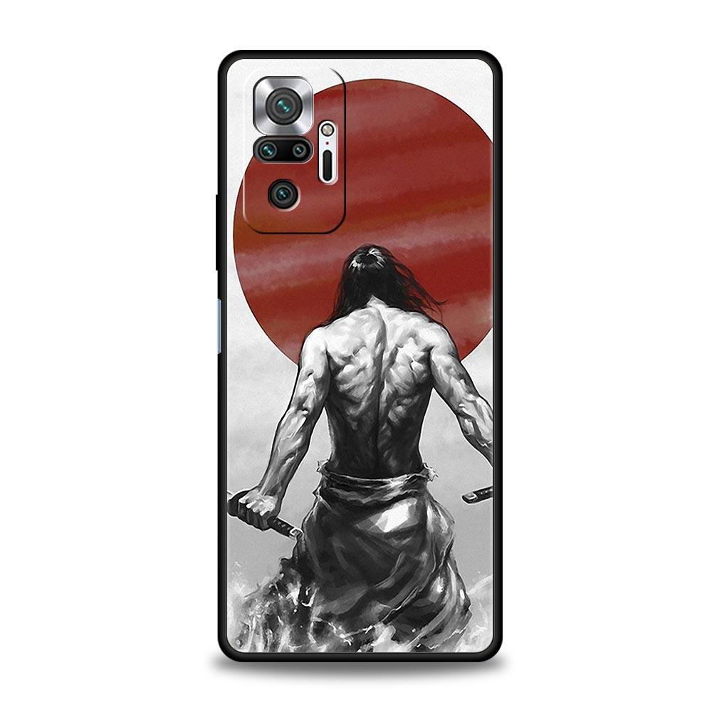 Japanese Bushido Samurai Phone Case For Xiaomi Redmi Note 15 14 13 12 5G 11 10 Pro Plus 4G 9S 14C 13C 12C 10C Soft TPU Cover