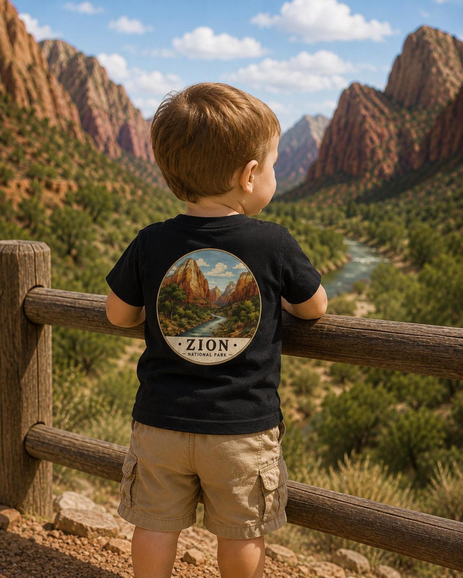 Zion National Park Scenic Badge Tee | Unisex Tee 120