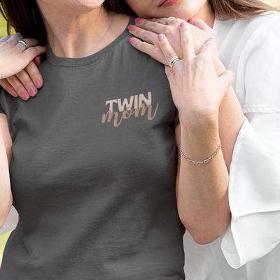 Twin Mom Graphic Tee, Soft Cotton Unisex Shirt and Kids Tshirt