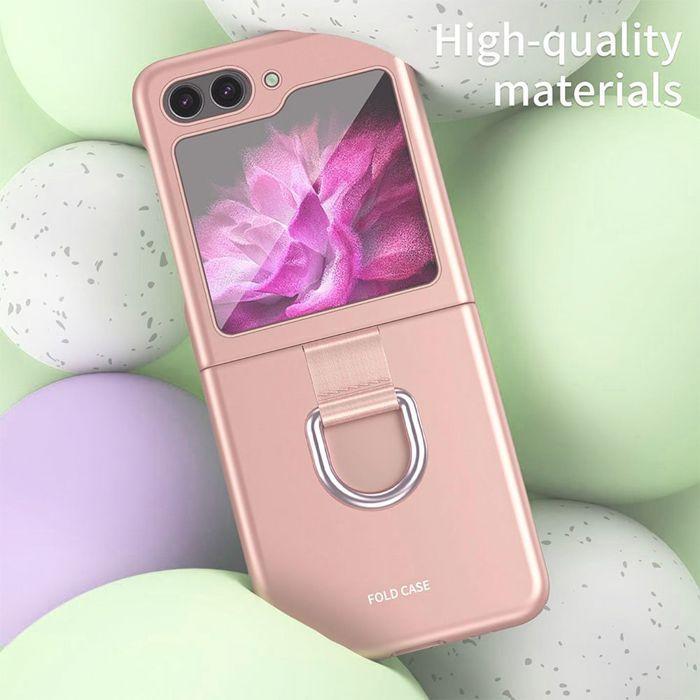 Protective Case - BOOLING - for Samsung Galaxy Z Flip 7 FE - Hard - Anti-Scratch - Pink