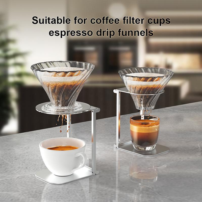 Portable Aluminum Alloy Coffee Drip Stand Universal Fit Espresso Machine Hand Pour-over Maker Accessories For Camping Travel