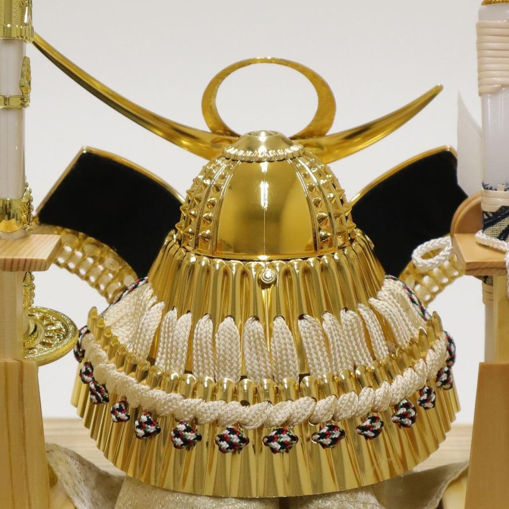 May Festival Doll, Helmet Case Display, Kai (Oar) Design, Uesugi Gold, Two-tone Green Back, 28cm (W) x 23cm (D) x 32cm (H), Uesugi Helmet WG0708