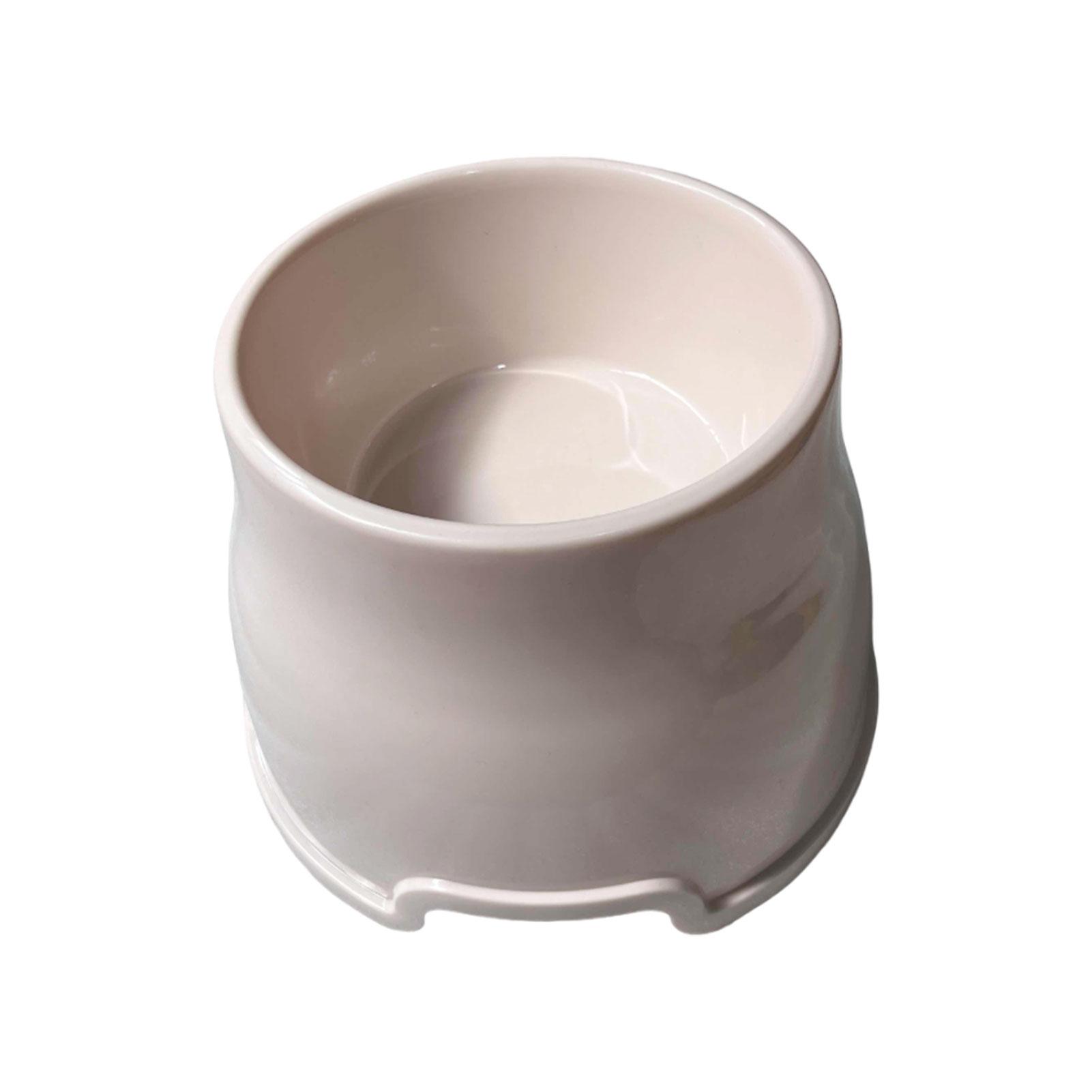

Long Ears Dog Bowl, Spaniel Dog Bowl, Raised Feeding Bowl for Food and Water, Non-Slip High Feeding Bowl for Small, Medium, Large Dogs (L, White)