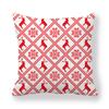 Creative And Unique Christmas Deer Digital Printing Short Plush Pillow Covers For Car Sofa Office Cushion Cover Home Goods