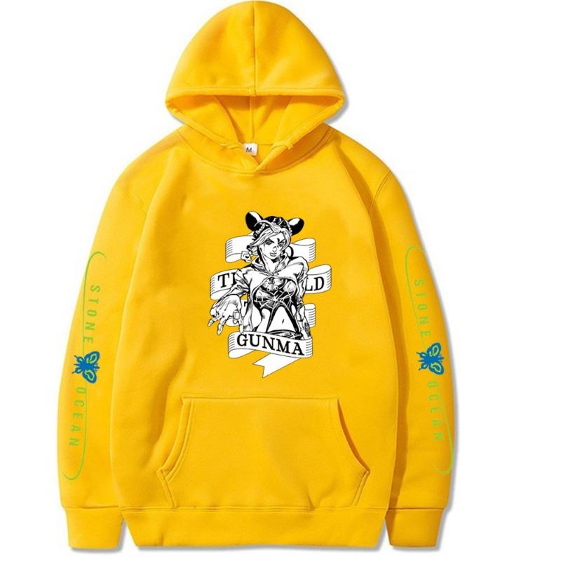 Bizarre Adventure Japanese Animation Hoodies Men Long Sleeve Sweatshirts Women Harajuku Streetwear Sudaderas