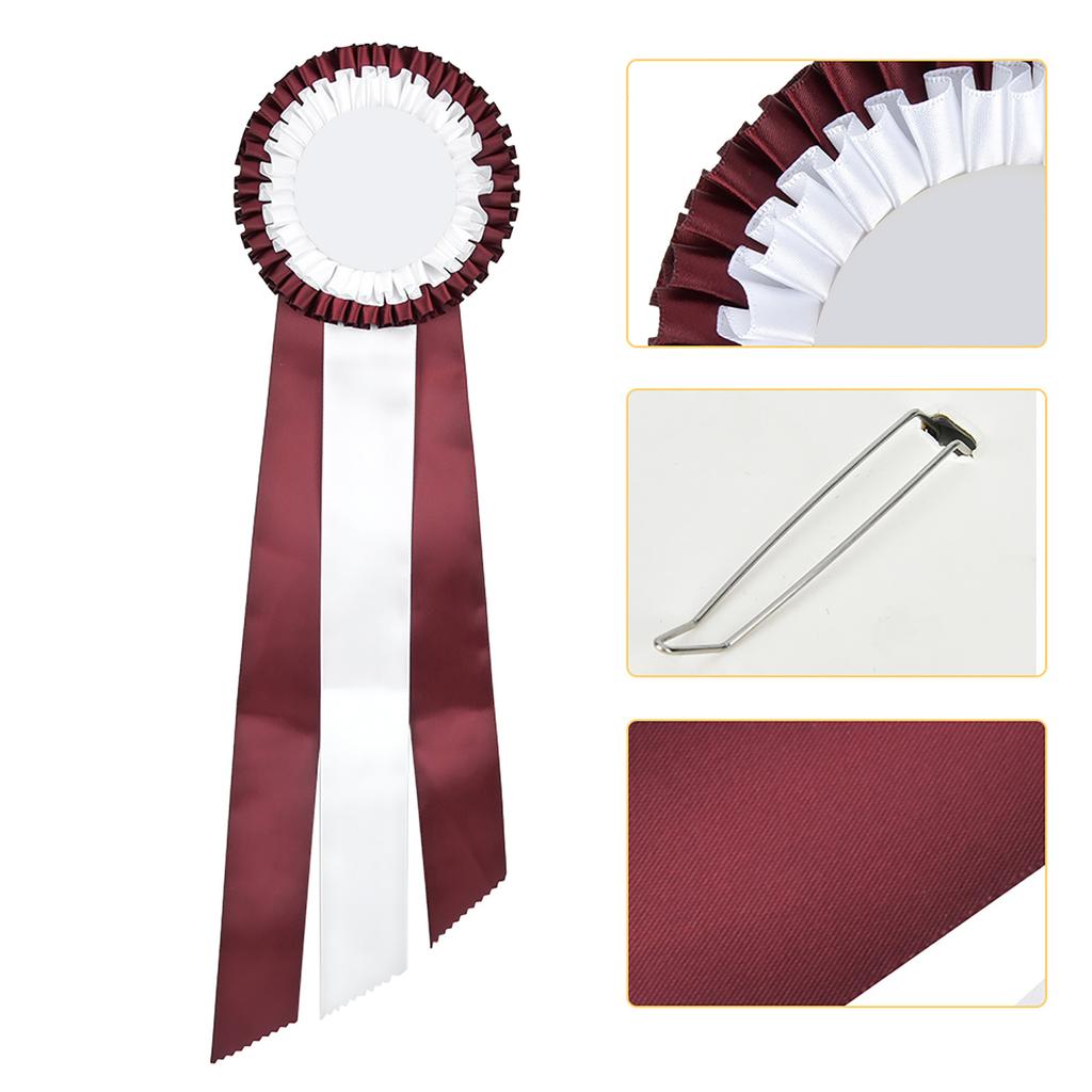 Generous Ribbon Rosette Badge Pin  s Medal Class   Award