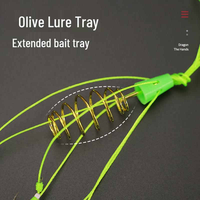 Enhanced Dragon Hand Carp Hook Fluorescent Drum Tackle with Multi-Strand Braided PE Fishing Line