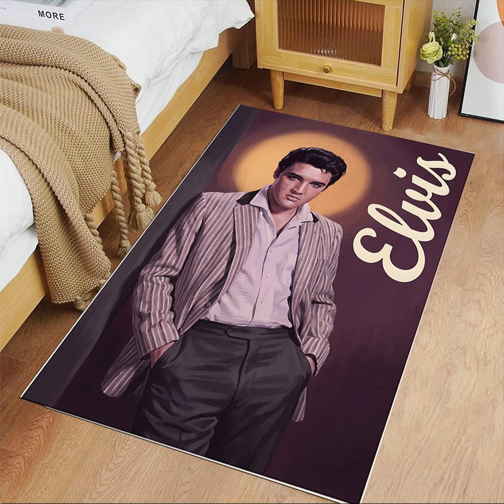 Elvis Presley Floor Rug Office Rug Design for Outdoor Dining Room Living Rooms Entryway Antislip Carpet Decorate Offices Wedding Party Gift