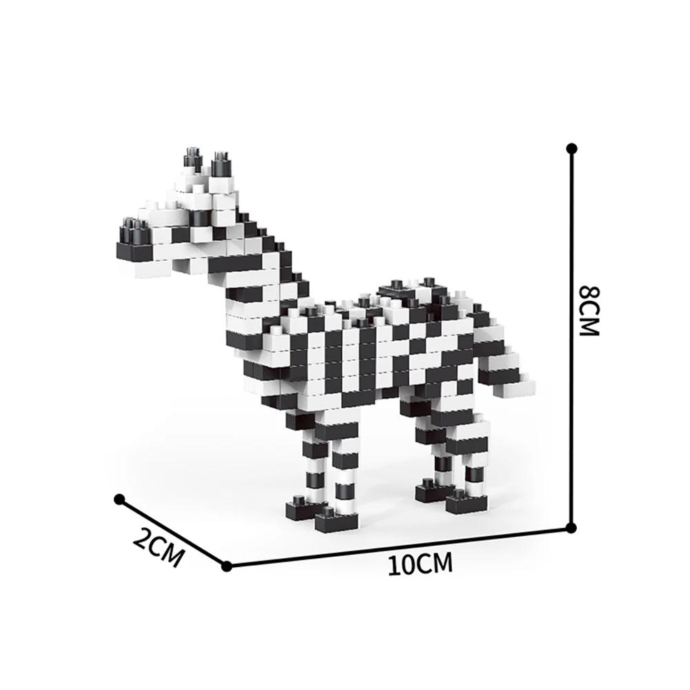 Crazy Animal Mini Toy Building Blocks - Sheep, Zebra, Cow, Camel, Alpaca DIY Stress Relief, Adorable Desktop Animal Decorations