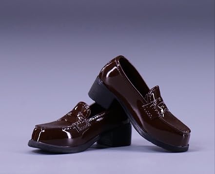 

[TOYBARJAPAN] VSTOYS 22XG91 Туфли на вид кожаные для школьницы (Коричневый С) для фигурок масштаба 1/6, совместимо с моделями TBLeague и Worldbox