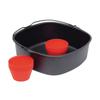 Air Fryer Cake Basket Cake Baking Pans Air Fryer Cake Bucket Metal Material Muffin Cups Gift for Baking Enthusiasts