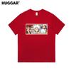 Anime Style One Piece Road Feisuolonuo Pure Cotton Printed Fashionable Unisexs and Womens Clothing New Loose Casual Tshirt