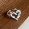 Xiaomi BF CLUB 925 Sterling Silver Ring For Women Jewelry Retro Hollow Heart Open Vintage Handmade Ring Allergy For Party Birthday Gift