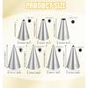 Round Piping Tips, 7 Pcs Small Piping Tips Stainless Steel for Baking, Decorating, Frosting, Icing (7 Sizes)