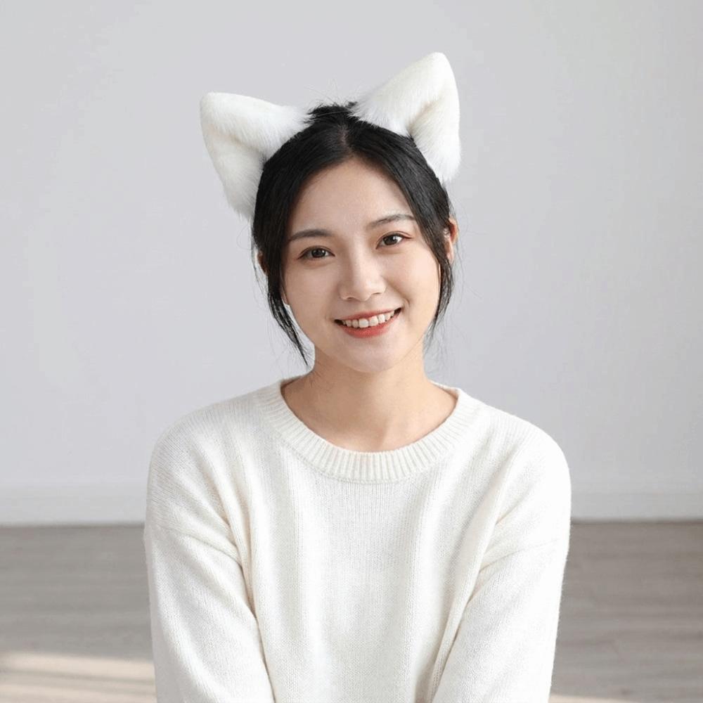 Artificial Gothic Headband Animal Lolita Ears Headwear Practical Cat Ears Headband  Photo