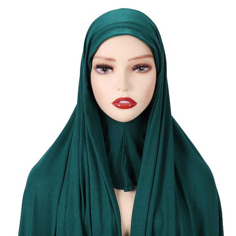 Full Cover Inner Muslim Jersey Hijab Instant Scarf Islamic Cap Head Wear Caps Underscarf Bone Bonnet Headcover Shawls