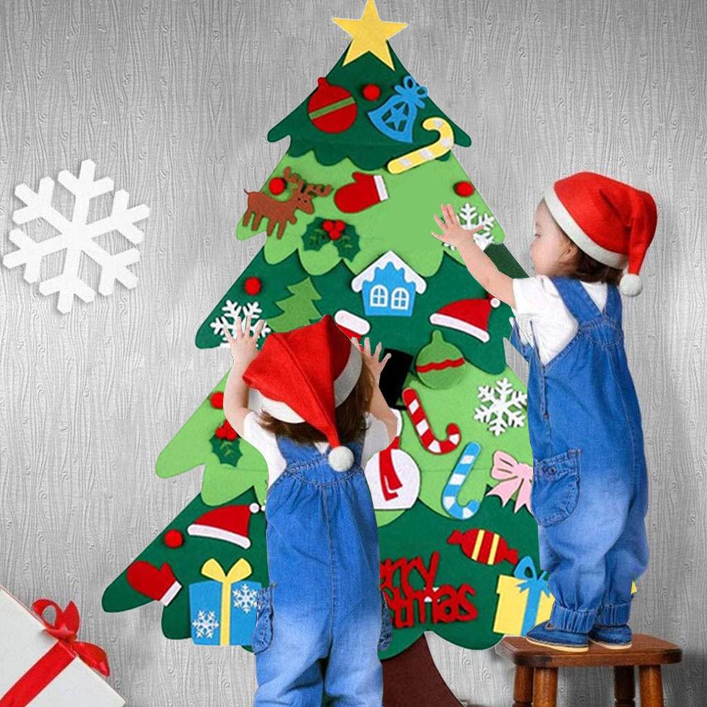 DIY Christmas Tree Set With Ornaments For Kids  Gifts Door Wall Hanging