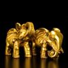 Brass Ornaments Pair Copper Water Absorbing Elephant Entrance TV Cabinet Decoration Housewarming New Home Open