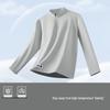 Fingercroxxit Men's Quick-Dry Half-Zip Long Sleeve T-Shirt