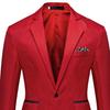 Blazer Casual da Uomo alla Moda con un Bottone e Risvolto, Manica Lunga, Tasca Decorativa, Giacca Completo, Abbigliamento da Lavoro
