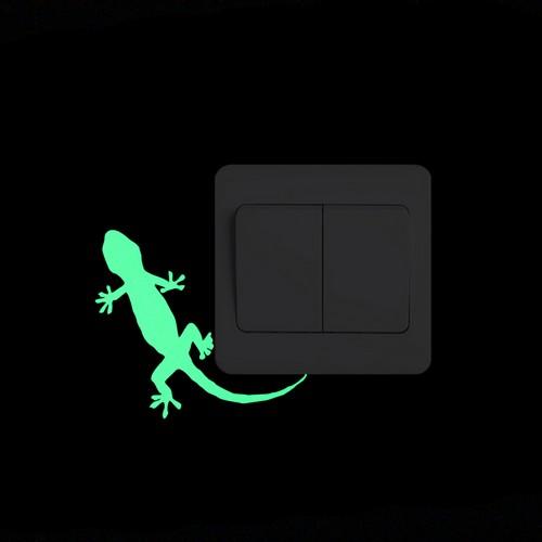 Luminous Cartoon Switch Sticker Glow in the Dark Cat Sticker Fluorescent Fairy Moon Stars Sticker Kid Room Decoration Home Decor