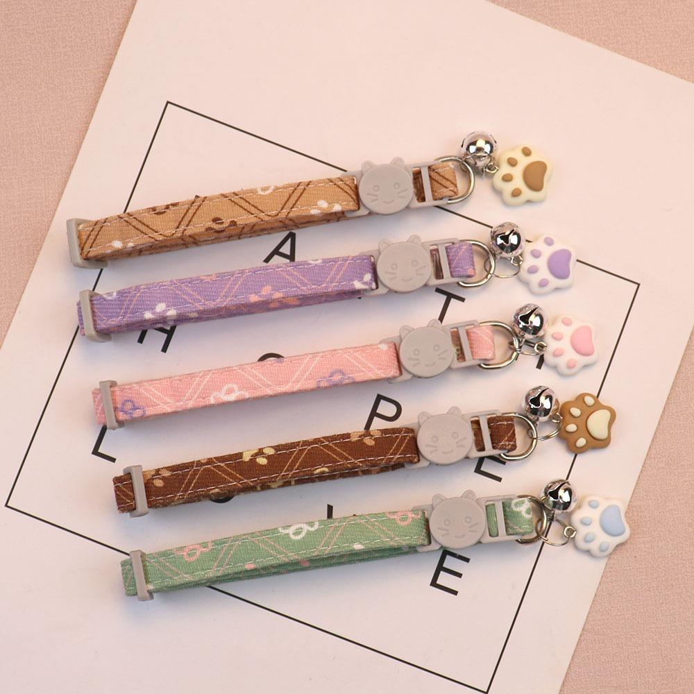 Adjustable Fashionable Neck Straps Exquisite Cat Pendant Necklace Pet Accessory Cat Collar Puppy