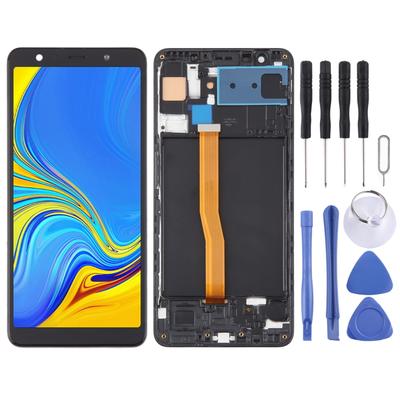 TFT-LCD-Bildschirm für Samsung Galaxy A7 / SM-A750F, Komplettbaugruppe mit Rahmen