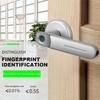 USB Fingerprint Door Lock Handle Rechargeable Anti Theft Smart Biometric Keyless Security Entry Electronic Lock with 2 Keys 145 x 65mm
