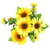Country Style Sunflowers, 13 Head Artificial Bouquet for Wedding & Home Décor