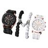 New Women'S Korean Version Of High-End Quartz Watch Simple Classic Silicone Strap Women'S Watch Fashion Set