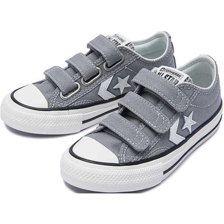 Converse Star Player 76 EasyOn Low PS Classic Grey Kids Sneakers Vintage-White A10735C