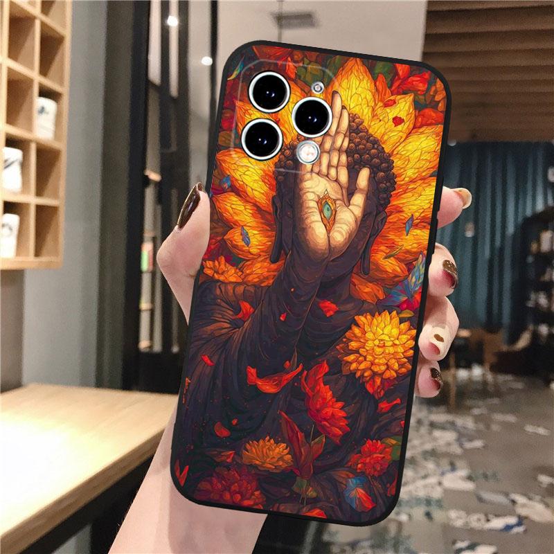 Phone Case For iphone 17 Pro Max 17 Pro Air 16 15 14 13 Pro Max 15 16 Pro 15Plus buddha