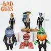 Chaud 6Pcs/Set Les Bad Guys 2 Figurines d'Action, Jouets Modèles Anime, Décorations pour Gâteaux, Figurines de Collection pour Enfants & Adultes