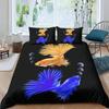 3D Tiger Rabbit Snake Pig Snail Unicorn Chick Fish Doona Duvet Quilt Cover Set