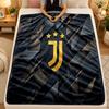 Flanel Battaniye Juventus FC Sıcak Yumuşak Atkı Battaniye İç Mekan Kanepe Yatak Oturma Odası Kullanımı İçin