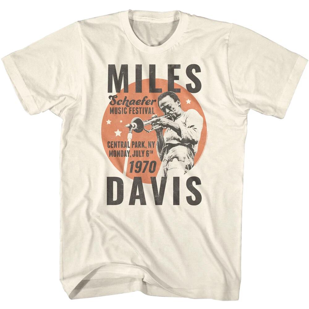 Miles Davis Schaefer Music Festival 1970 Men s T Shirt Jazz Band Tour Merch XL