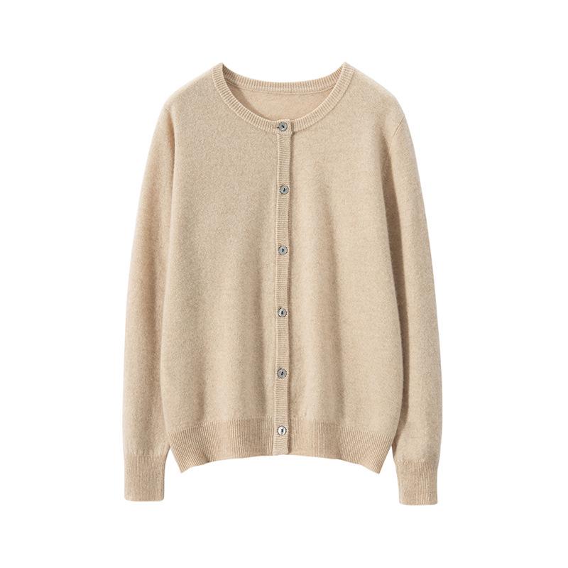 

Женский кашемировый свитер свободного кроя: Приятный к коже, с длинным рукавом, однотонный для осени/зимы. Extra Large